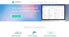 Desktop Screenshot of hiredscore.com