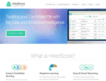 Tablet Screenshot of hiredscore.com